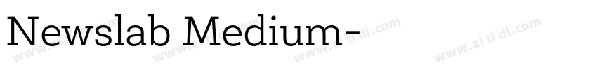 Newslab Medium字体转换